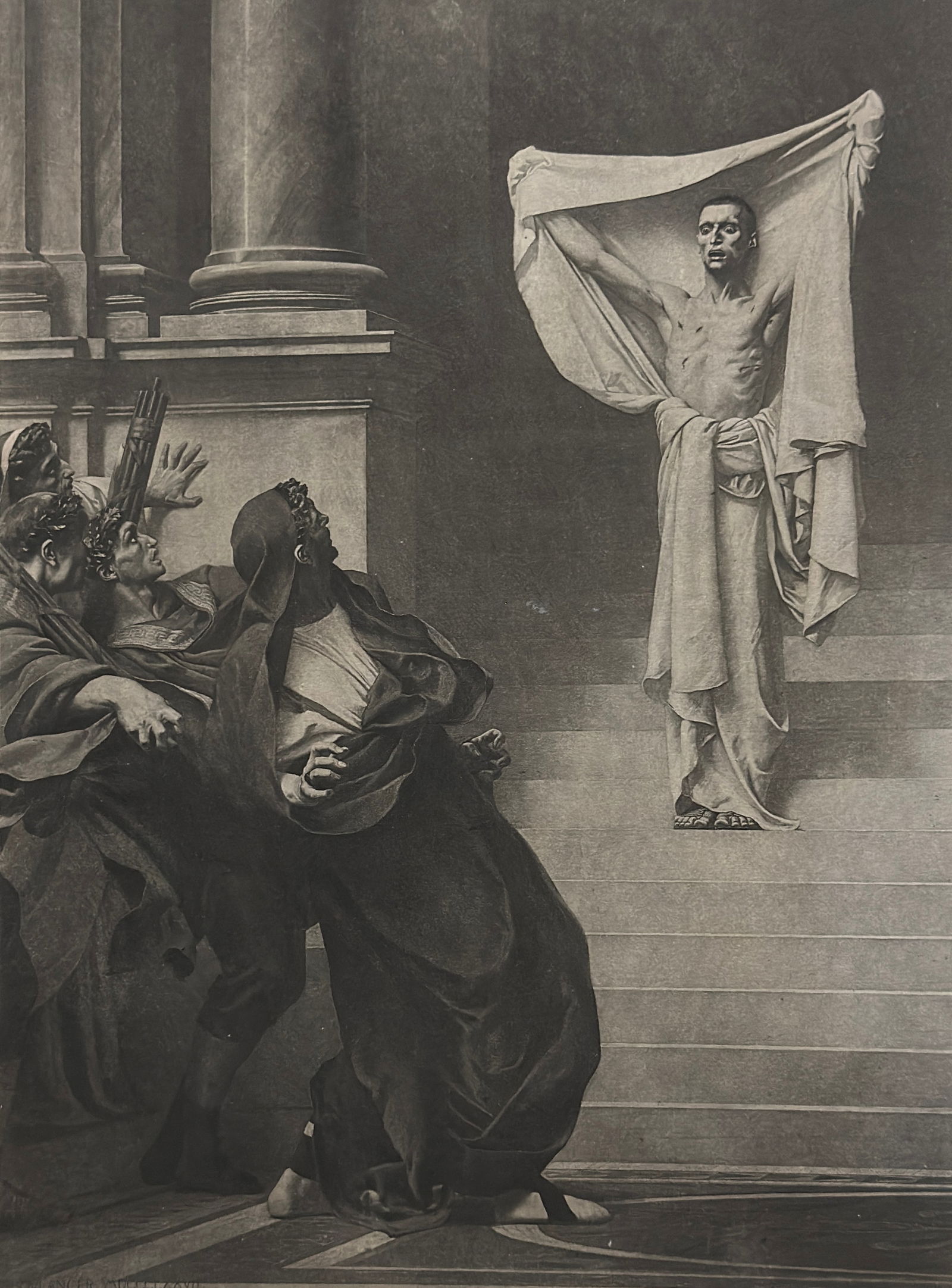 Gustave Clarence Rodolphe Boulanger (1824 - 1888) St Sebastian appearing to the Emperor Maximien (1 of 4)