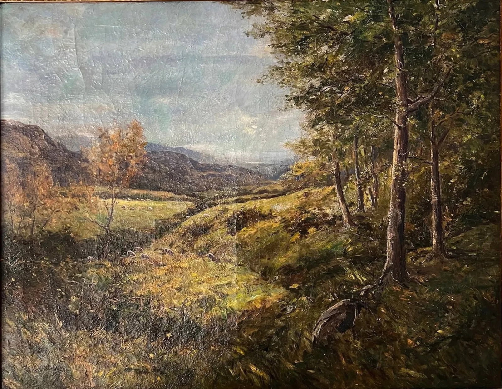 Ernest Lawson (1873 - 1939) American/Canada/France: Ernest Lawson (1873 - 1939) Oil on canvas, signed, measures 46 x 36 inches and 54 x 44 inches w/frame.