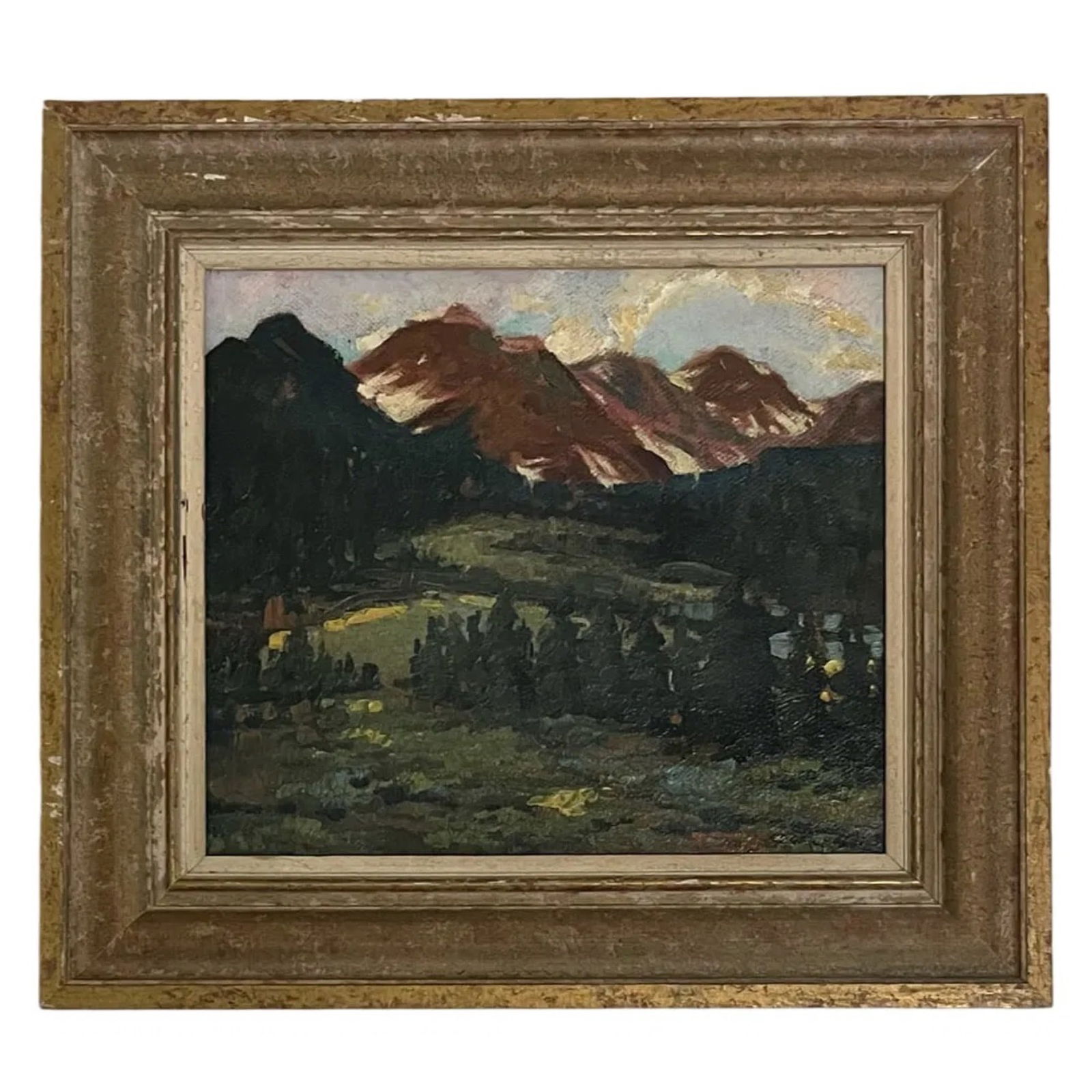 Edgar Alwin Payne (1883 - 1947) American: Edgar Alwin Payne (1883 - 1947) Oil on canvasboard, signed lower right, piece measures 12 x 15 and 19 x 21 inches w/frame.