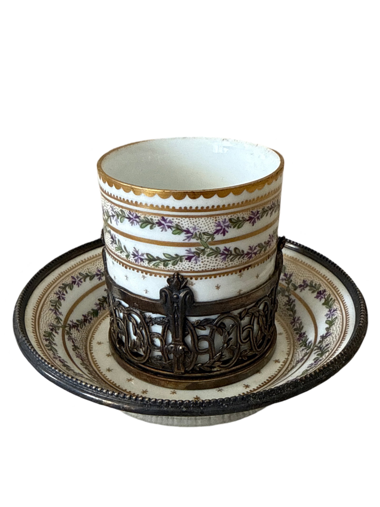 Floral Porcelain Cup Saucer Tea Set: Floral Porcelain Cup Saucer Tea Set