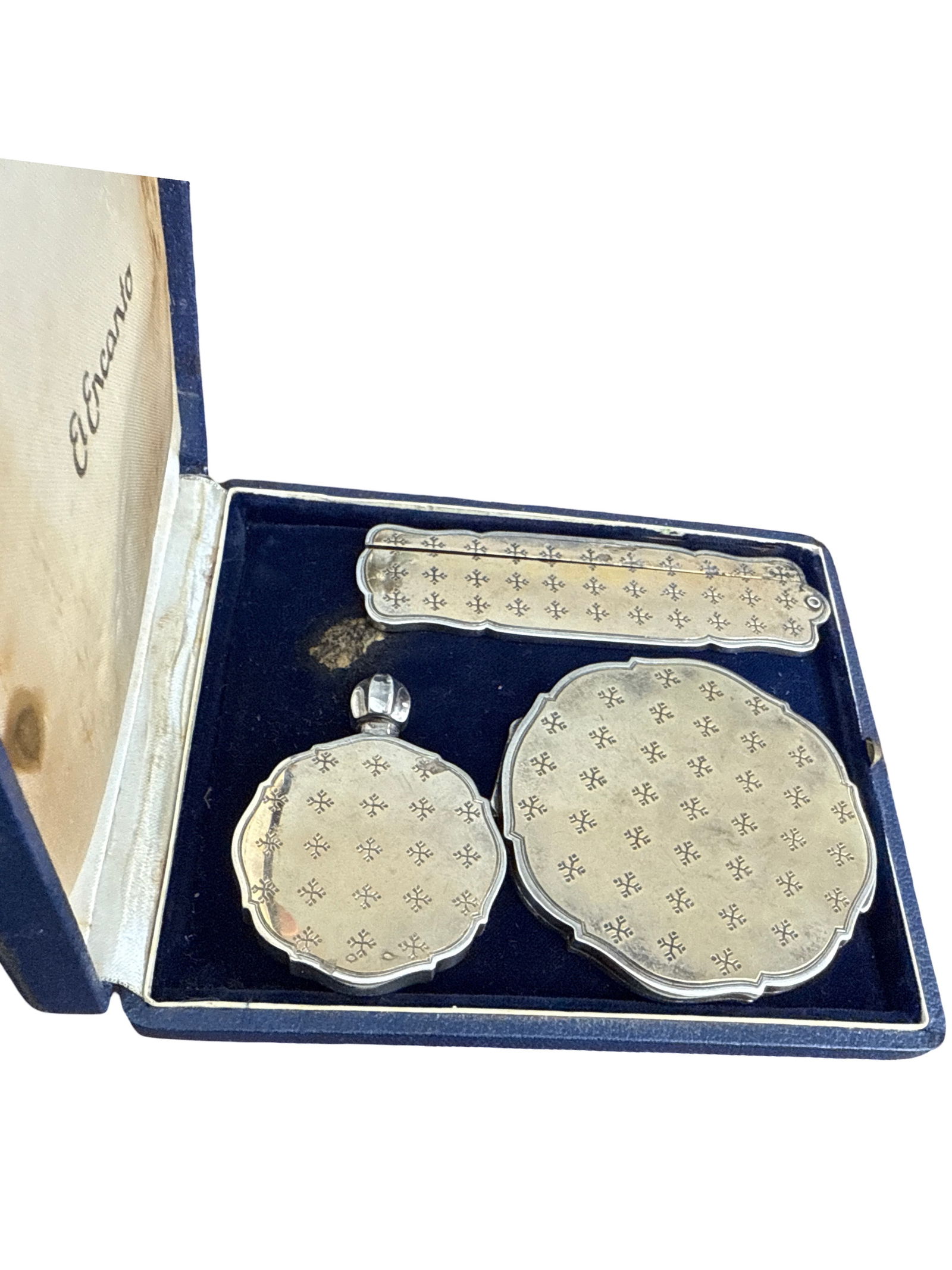 EL Encanto 925 Sterling Silver Perfume Powder Case (1 of 3)