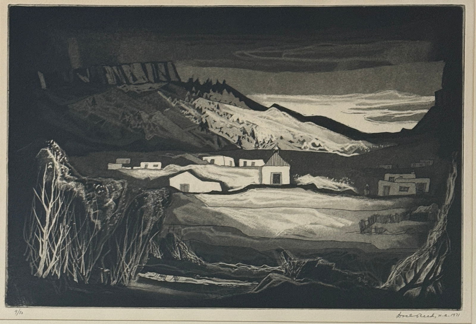 Doel Reed (1895 - 1985) "La Placita" (1 of 5)