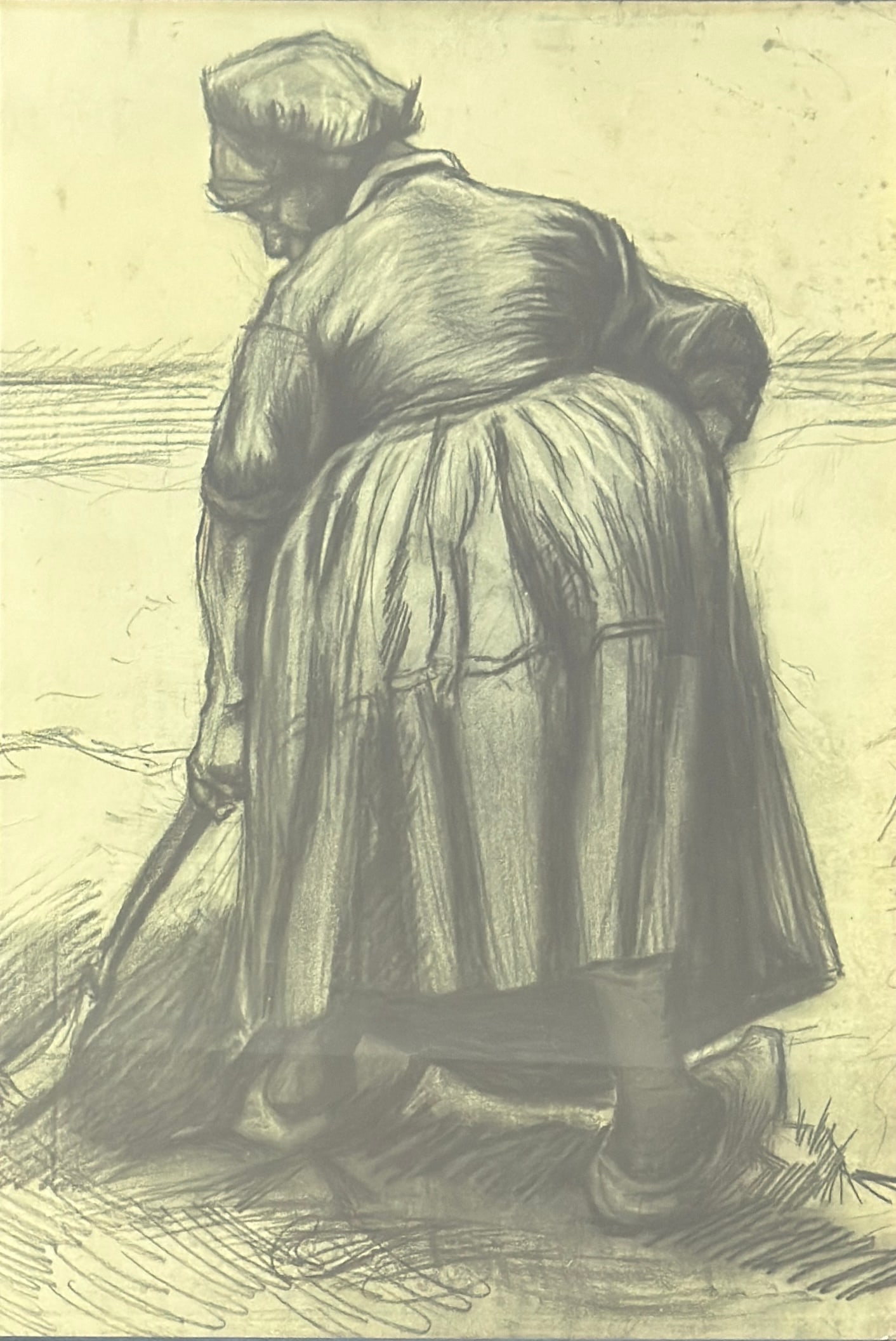 Vincent Van Gogh (1853 - 1890) Peasant Woman Digging, 1885 (1 of 2)