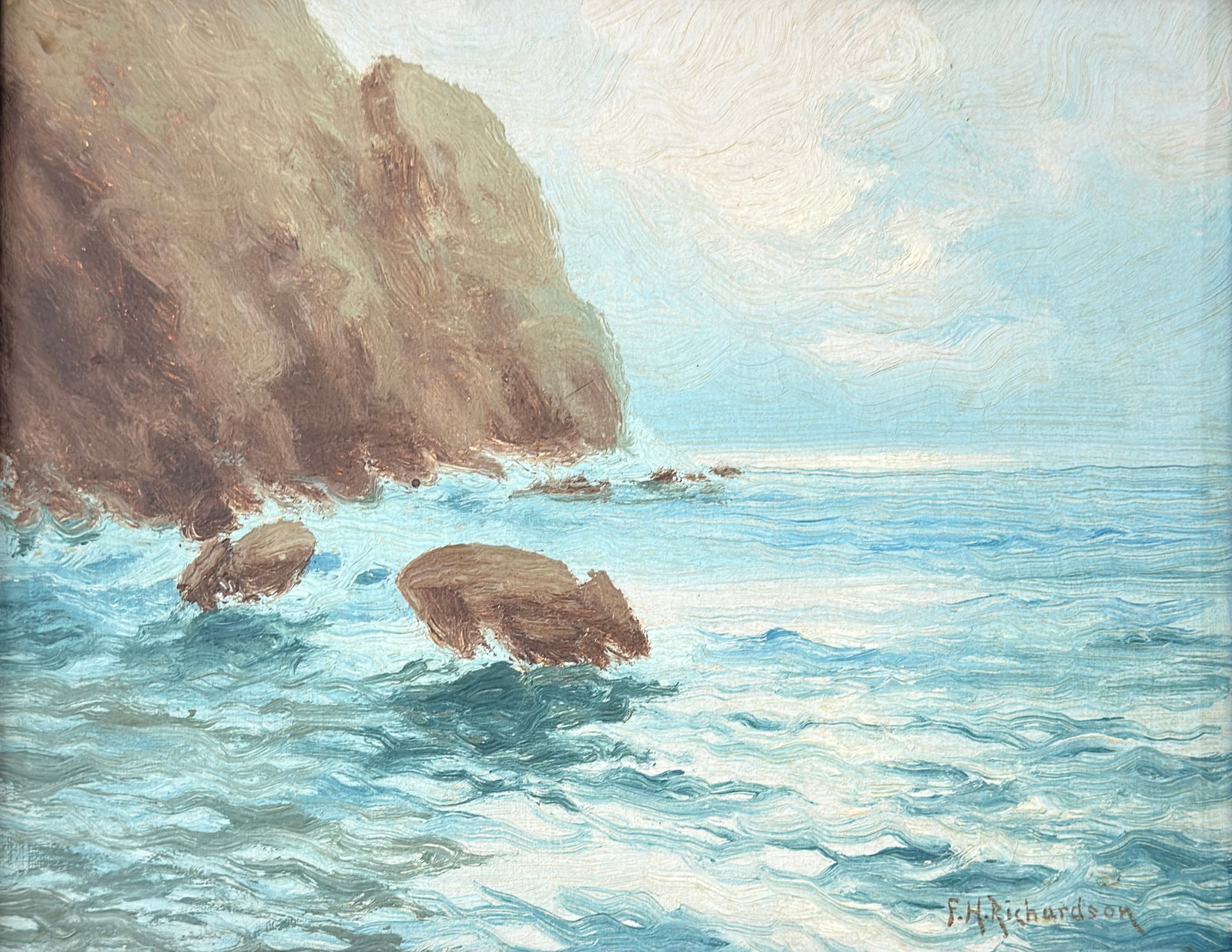 Francis Henry Richardson (1859 - 1934) Coastal Scene (1 of 3)