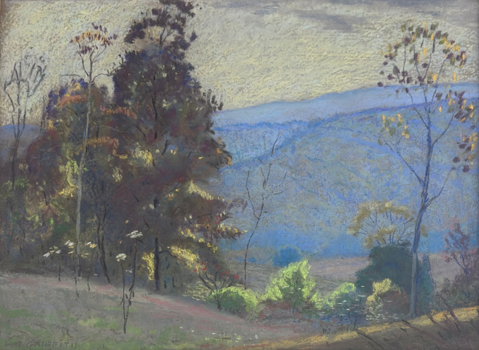 Louis Oscar Griffith (1875 - 1956 St. Louis, MO) "Blue Hills- Brown County" (1 of 3)