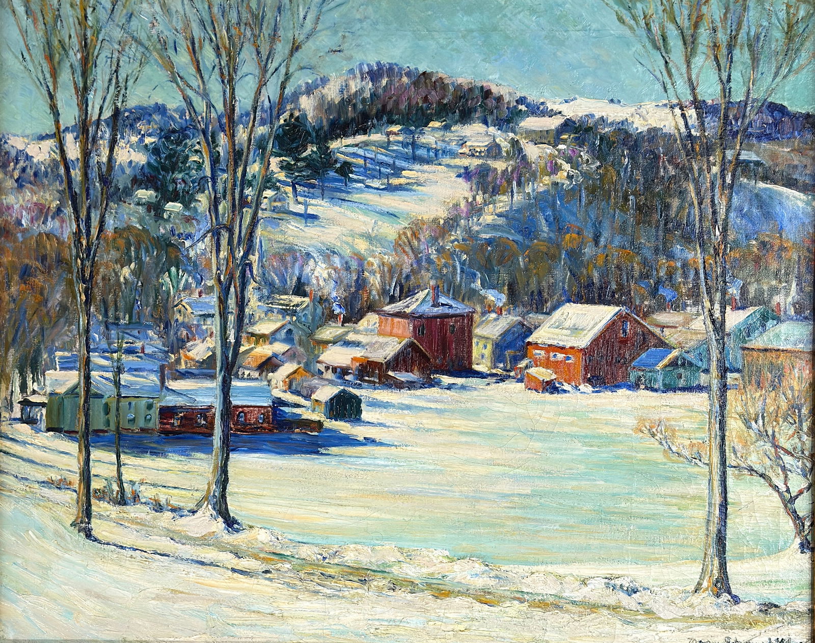 Mary Shepard Klar (NY,1882-1944) Winter Landscape (1 of 3)