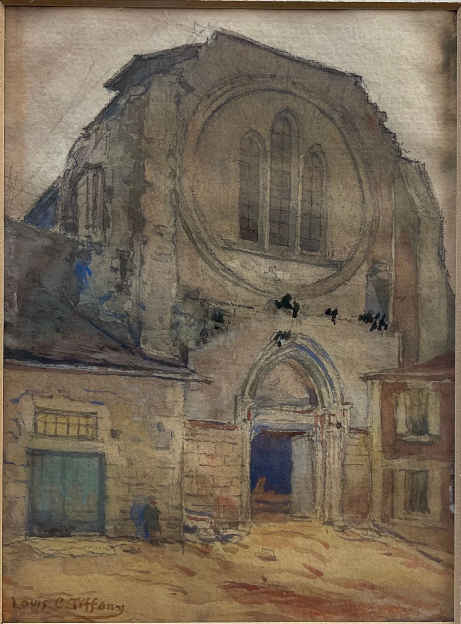 Louis Comfort Tiffany (1848 - 1933) “Old Church, Senlis” (1 of 5)