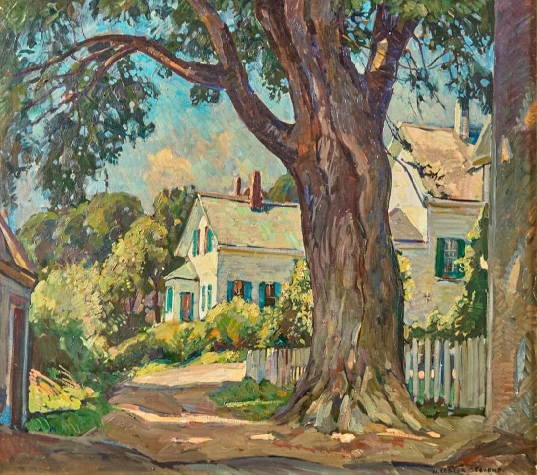 William Lester Stevens (1888-1969) "Rockport Street" (1 of 3)