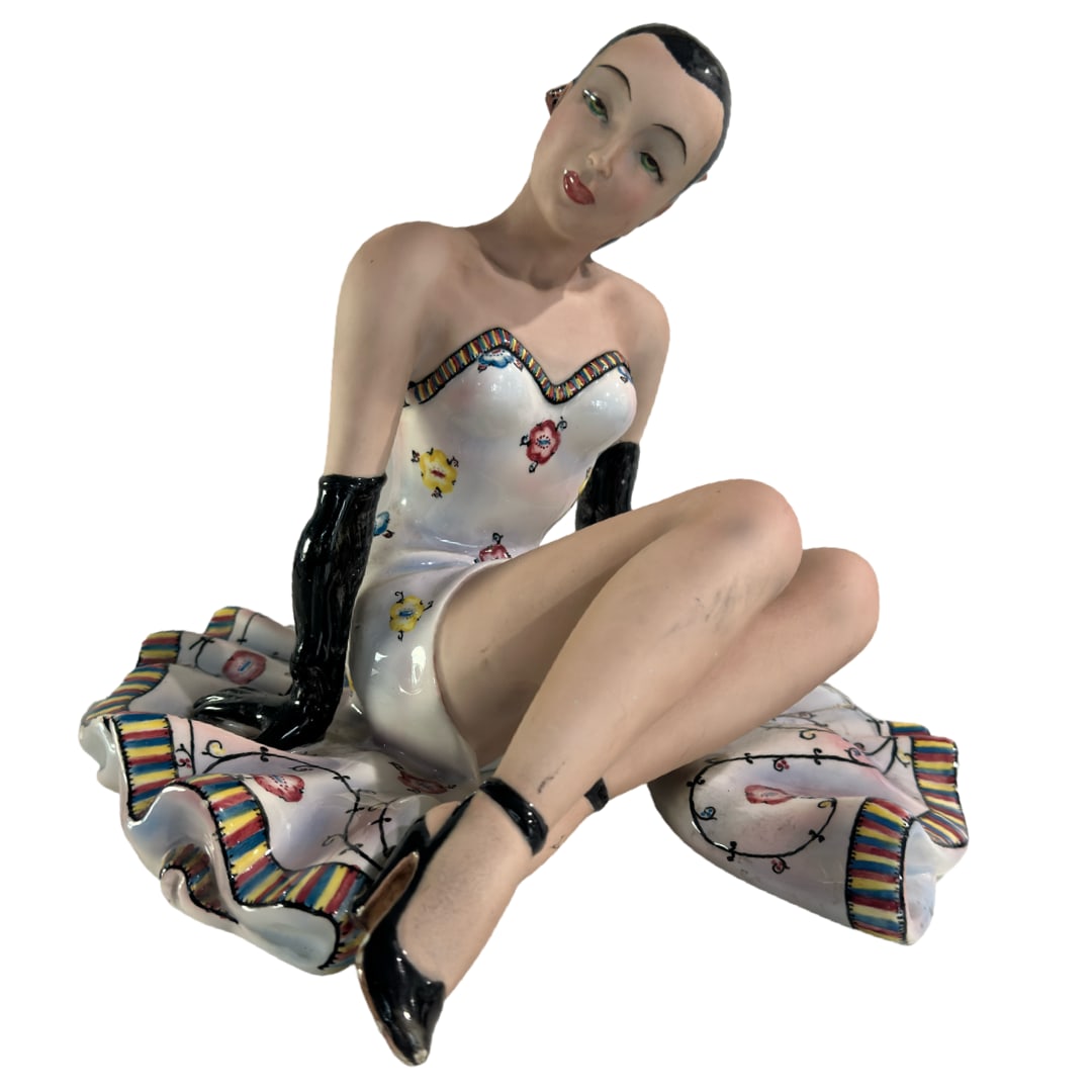 Vintage Italian Ceramic of Woman: Vintage Italian Ceramic of Woman