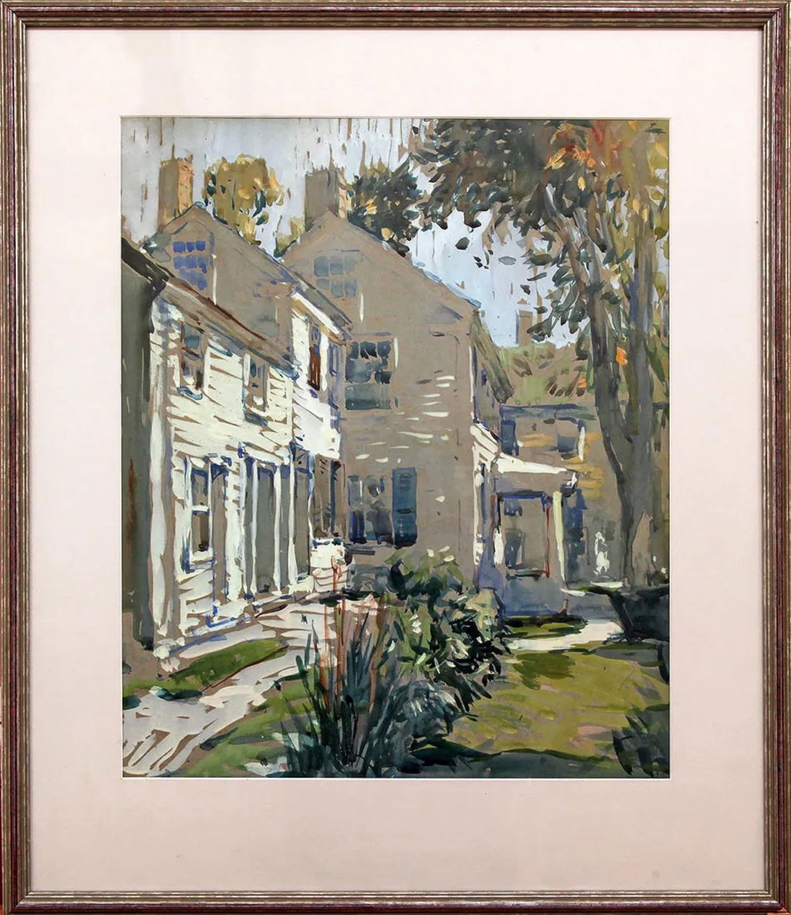 Attrib. to W. Lester Stevens (1888-1969) Houses (1 of 2)