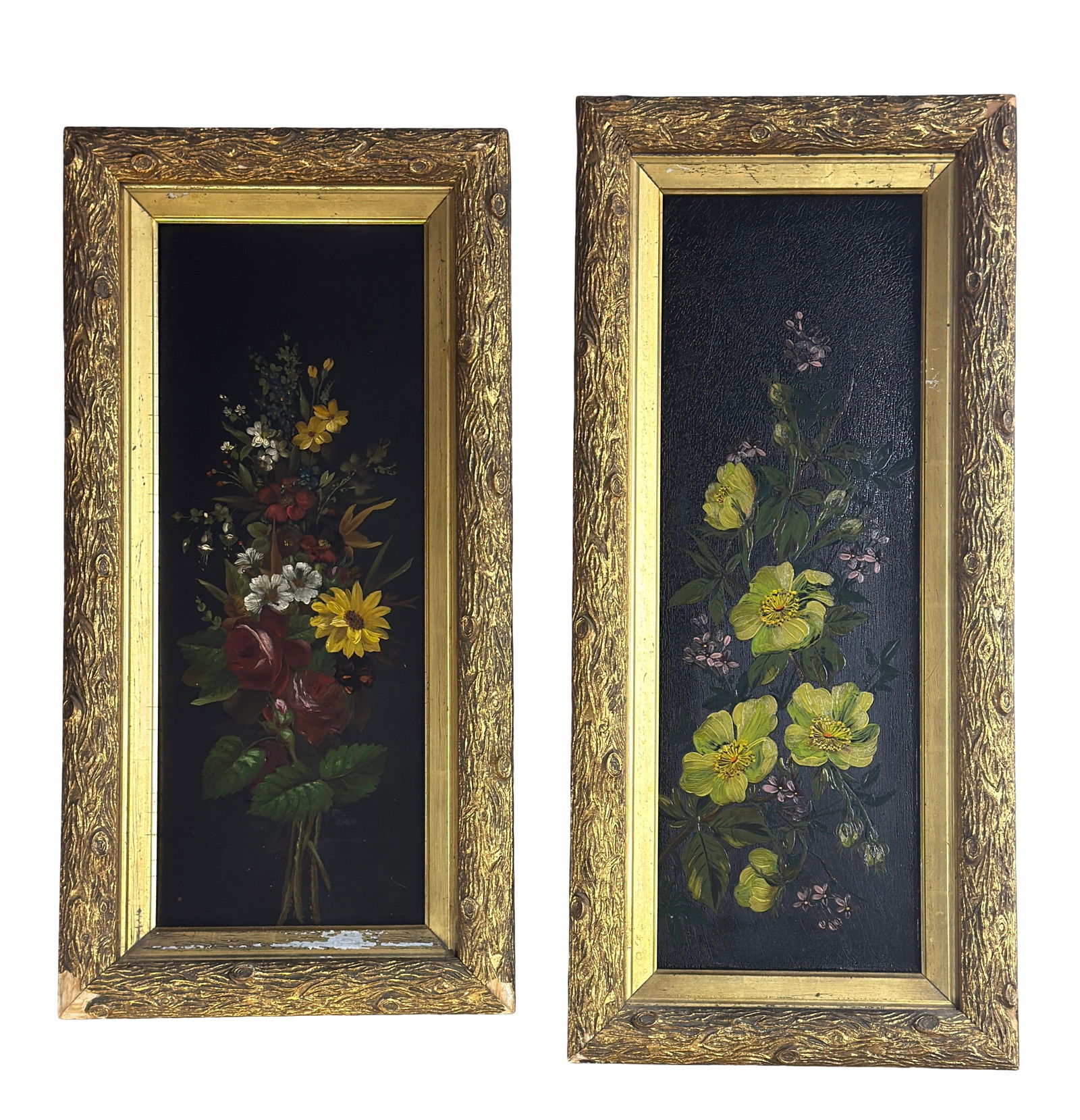 Pair of 19th Century Still Life Floral Scenes (1 of 5)