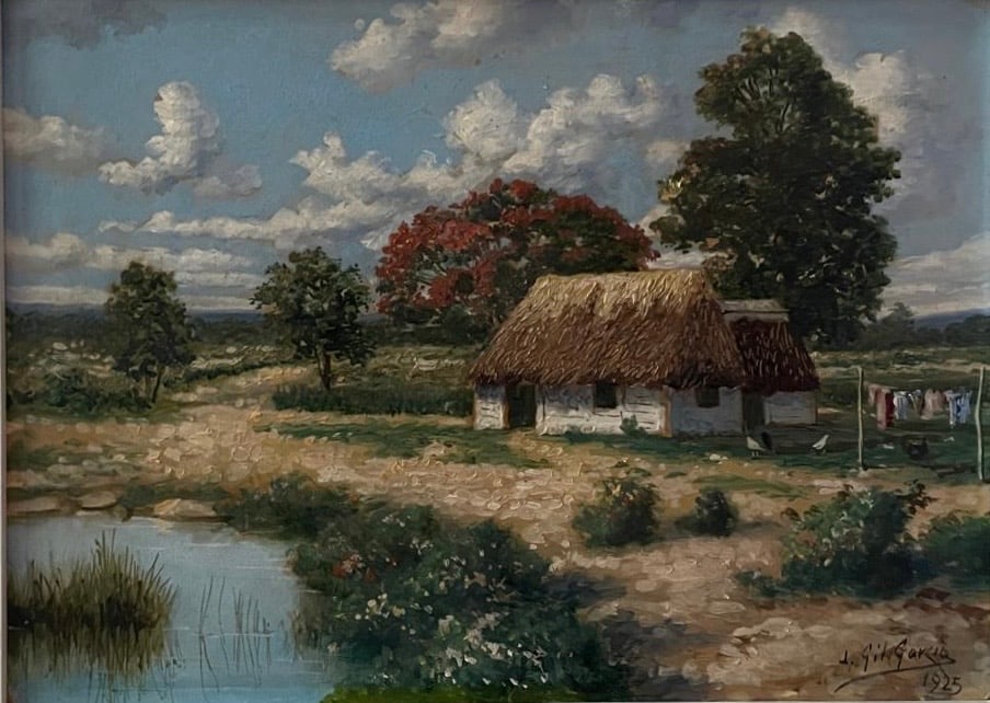 Juan Gil Garcia (1879 - 1932) Cuban "Cuban landscape " (1 of 1)