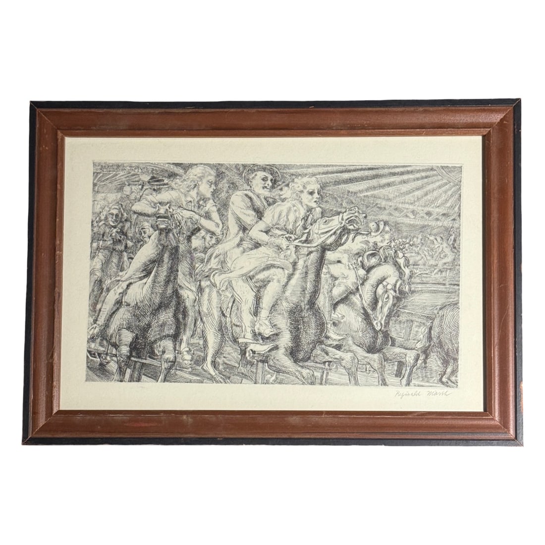 Reginald Marsh (1898 - 1954) "Merry Go Round" - 2