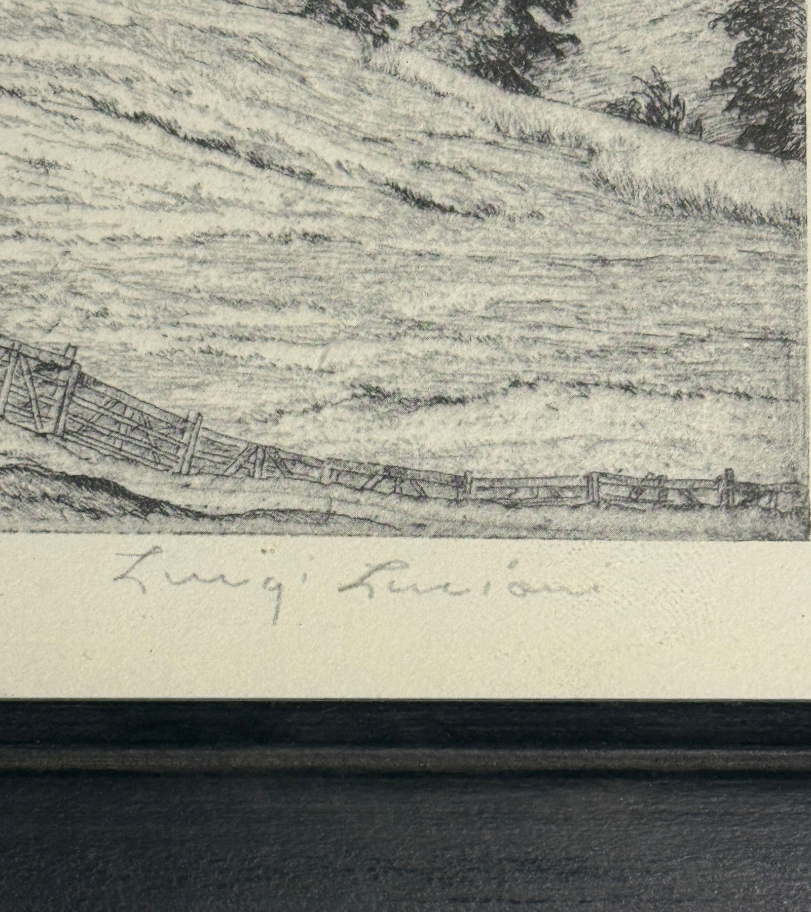 Luigi Lucioni (1900 - 1988) "Trees and Mountains" - 3