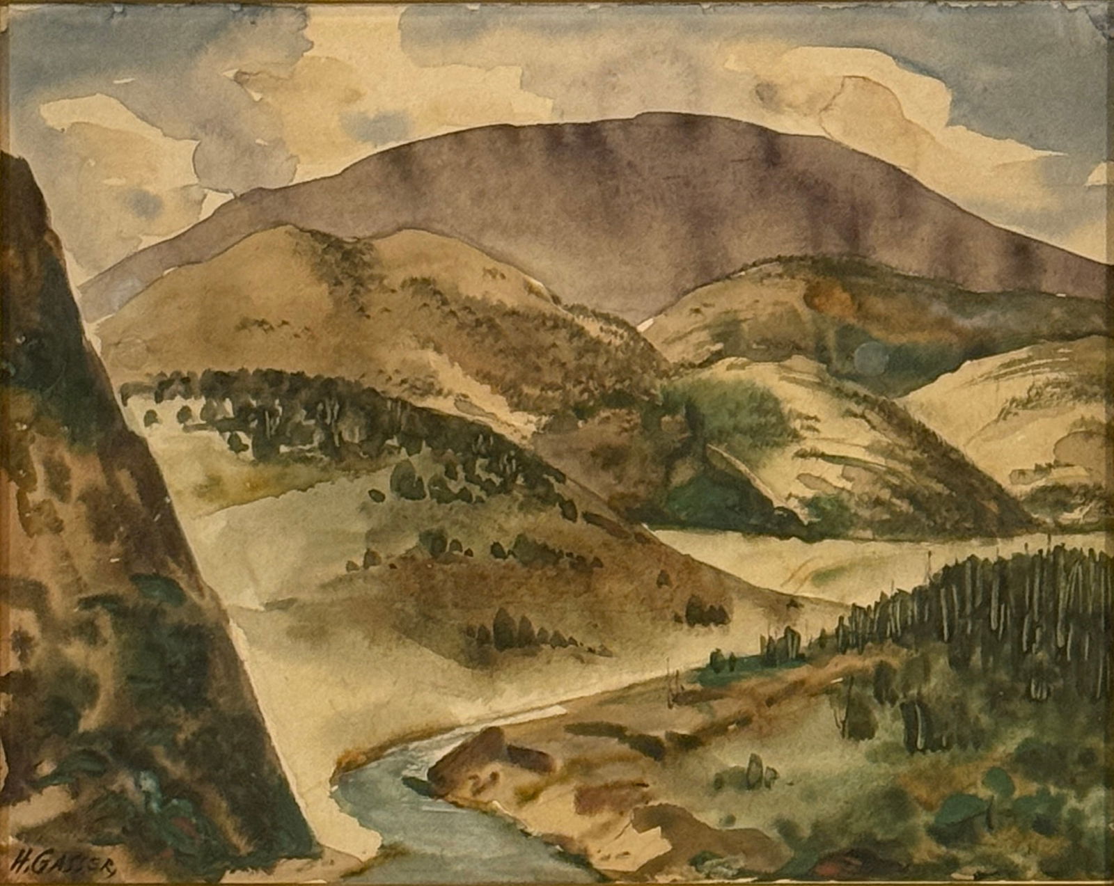Henry Martin Gasser (1909 - 1981) "Western Vista" (1 of 5)