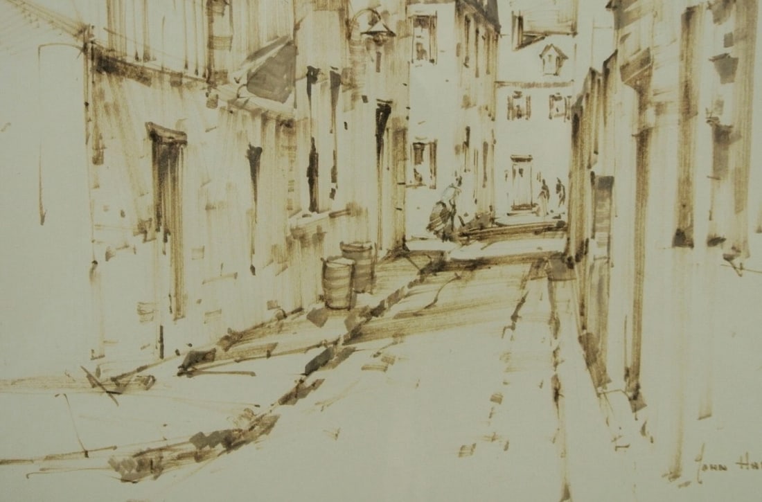 John Cuthbert Hare (1908 - 1978) Street Scene - 3