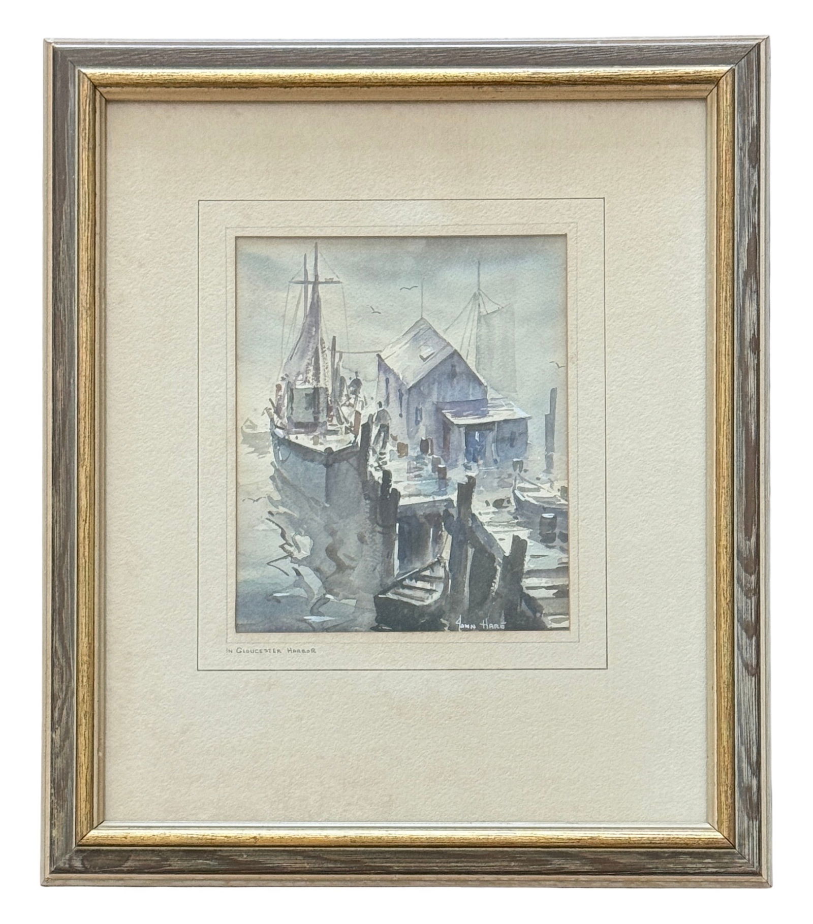 John Cuthbert Hare (1908 - 1978) "In Gloucester Harbor" - 2