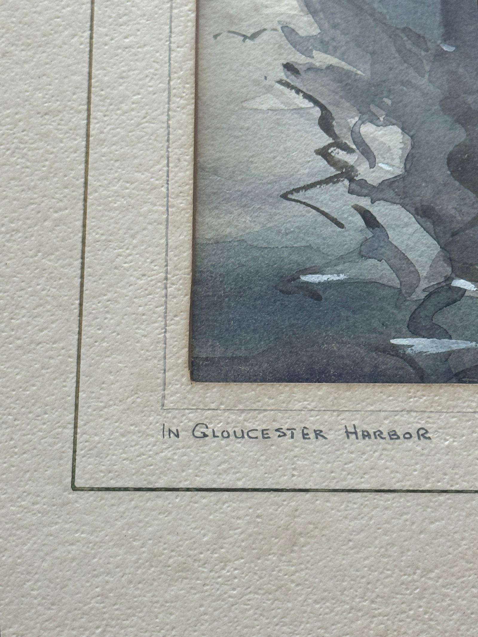 John Cuthbert Hare (1908 - 1978) "In Gloucester Harbor" - 3