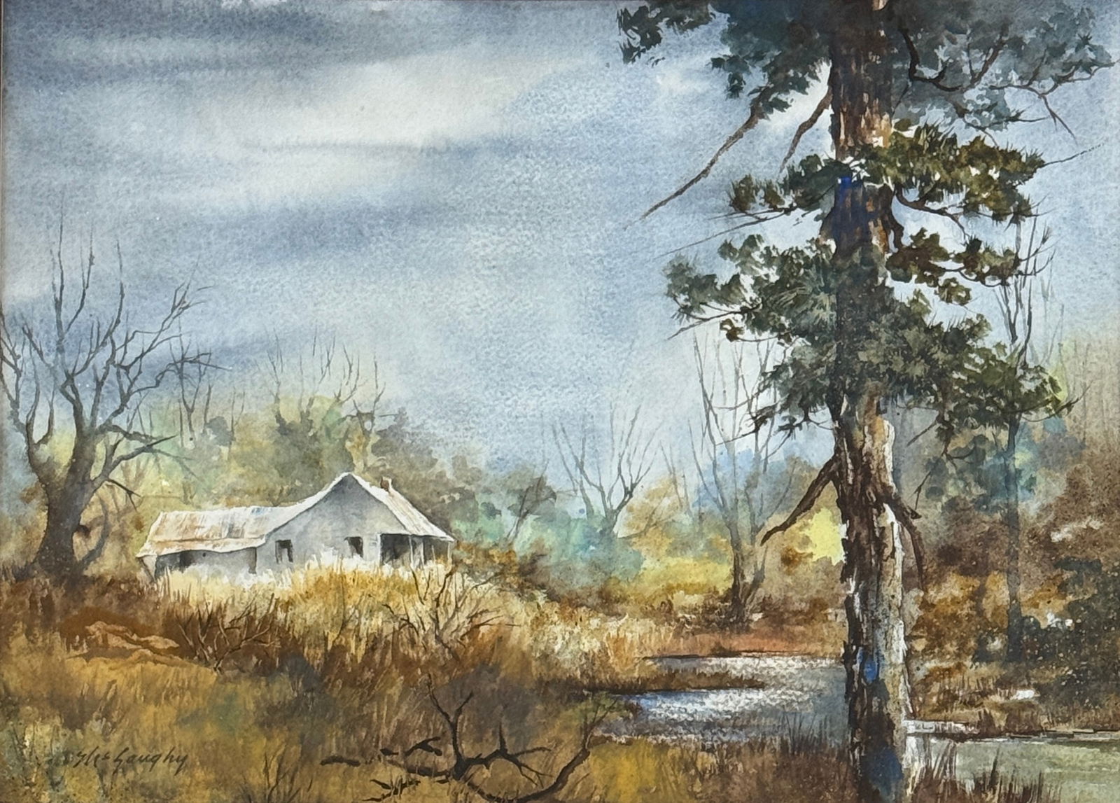Clay McGaughy (1931-2021) Hunting Cabin (1 of 3)