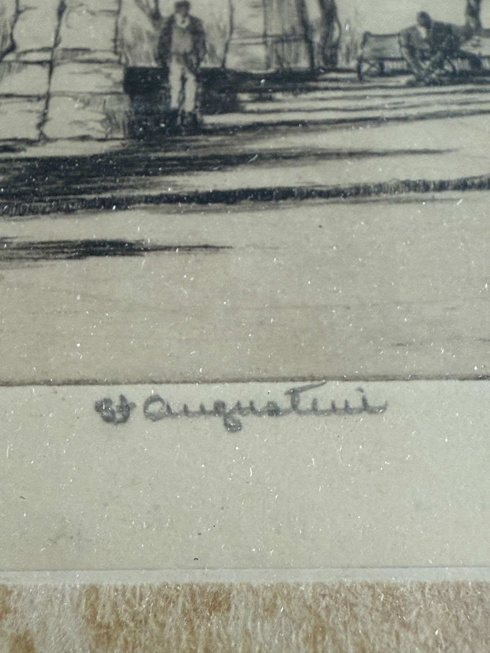 "Old Slave Market" St Augustine Signed Etching - 4