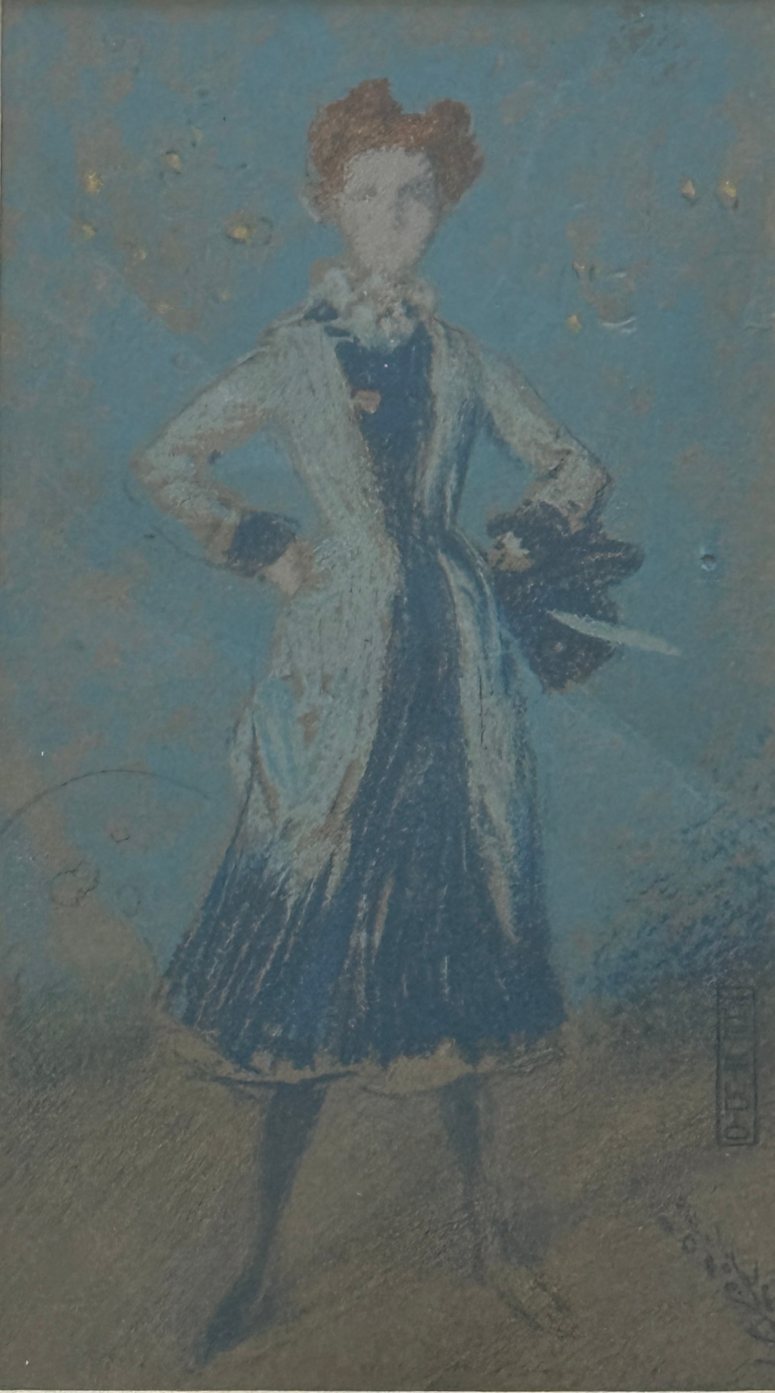 James Abbott McNeill Whistler ( 1834-1903 ) "The Blue Girl" Lithograph (1 of 3)