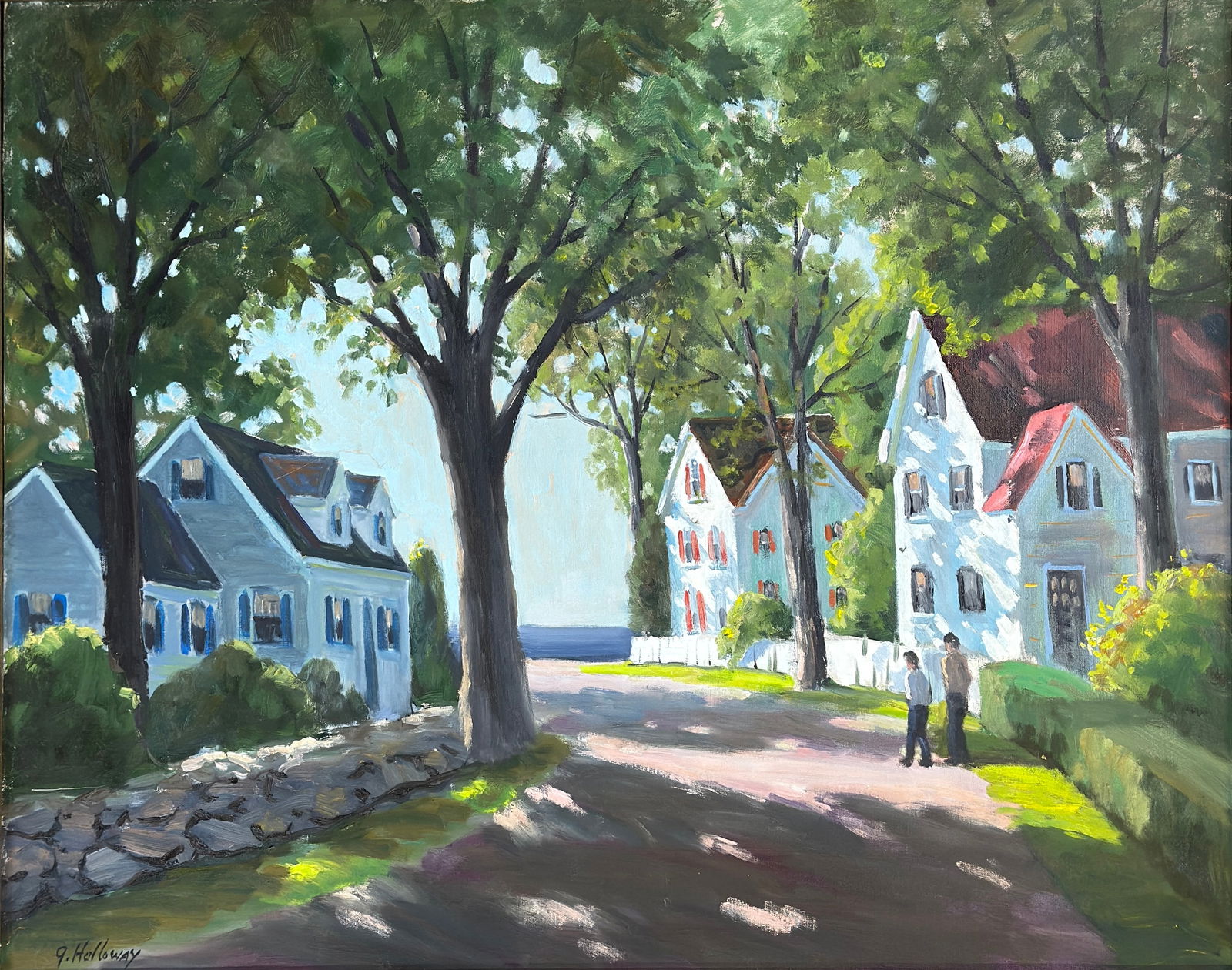 George Holloway (1882 - 1977) American: George Holloway (1882 - 1977) Oil on Canvas, Signed Lower Left, Measures (24 x 30 inches) w/frame (25.5 x 31.5 inches) Born in 1882, George Holloway was elected an Entertaining Member (or Blue