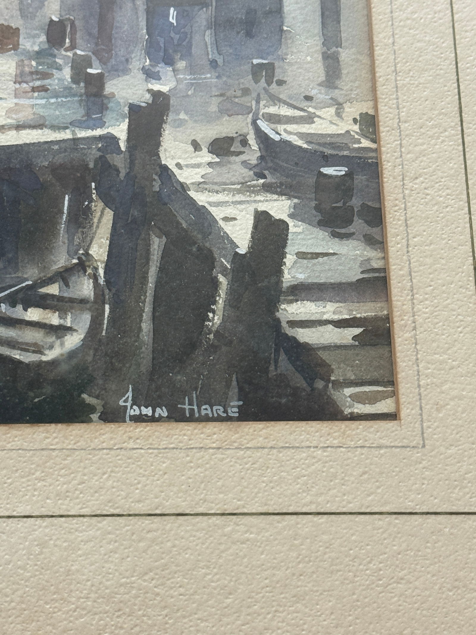 John Cuthbert Hare (1908 - 1978) "In Gloucester Harbor" - 4