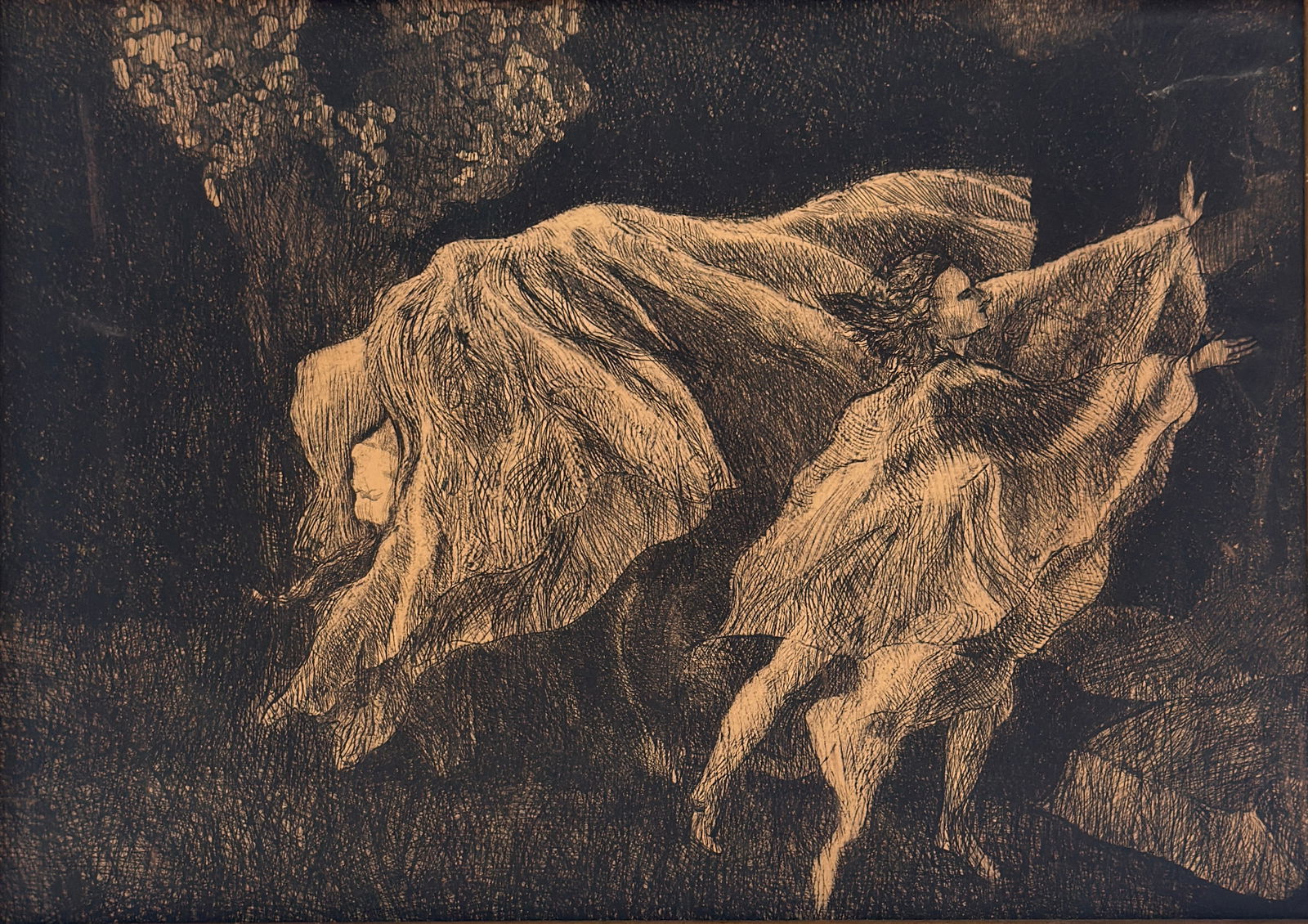 Conley Harris (Born 1943) Santa Fe Opera Production 1964: Conley Harris (Born 1943) Santa Fe Opera Production 1964, Measures 13 x 16 inches Framed. Written on Verso.