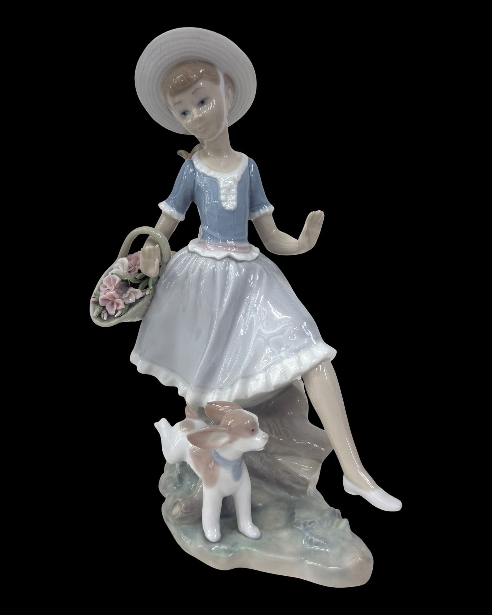 LLADRO PORCELAIN FIGURE, "MIRTH IN THE COUNTRY", #4920. (1 of 4)