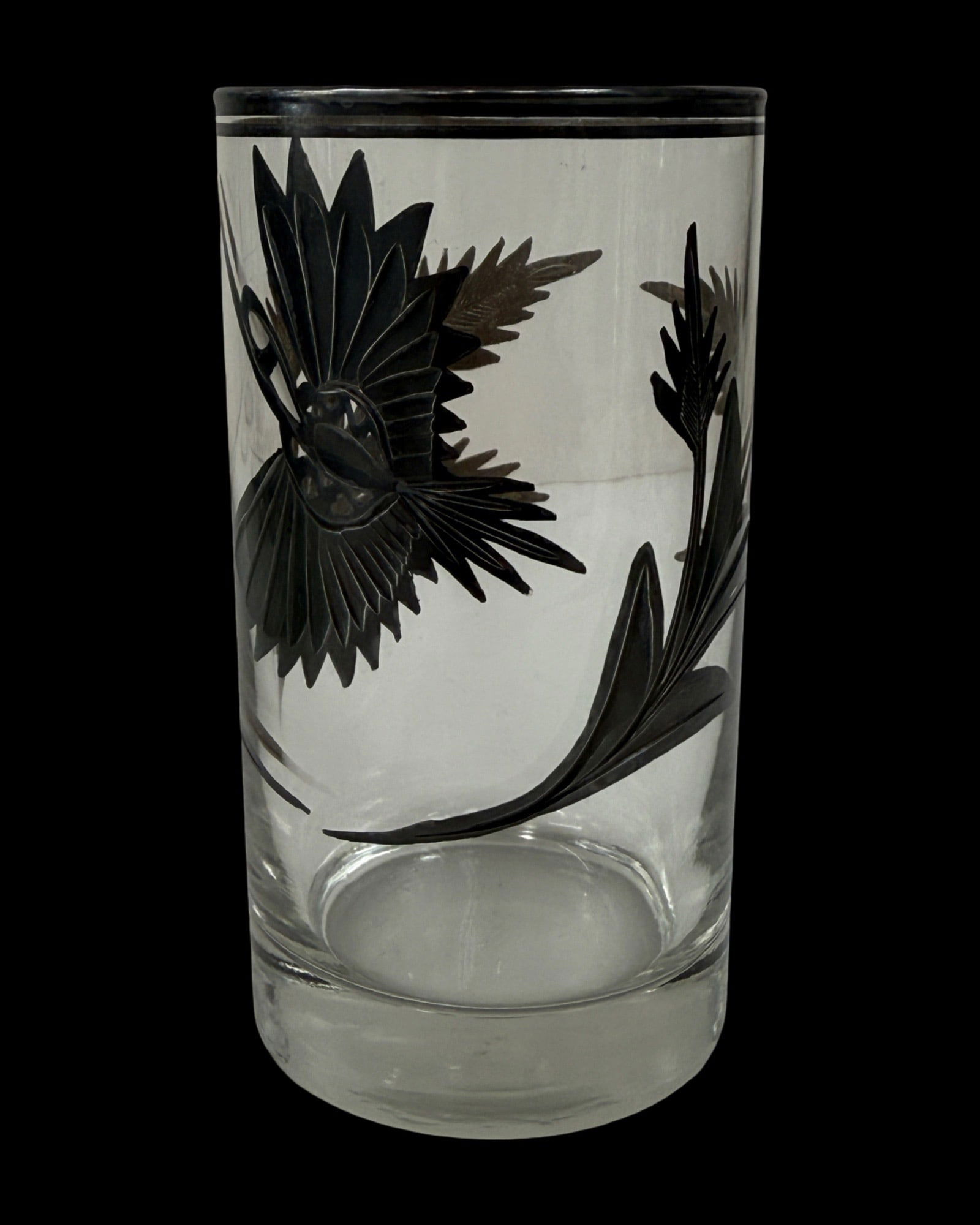 Libbey Glass Silver Leaf Drinking Set - 5