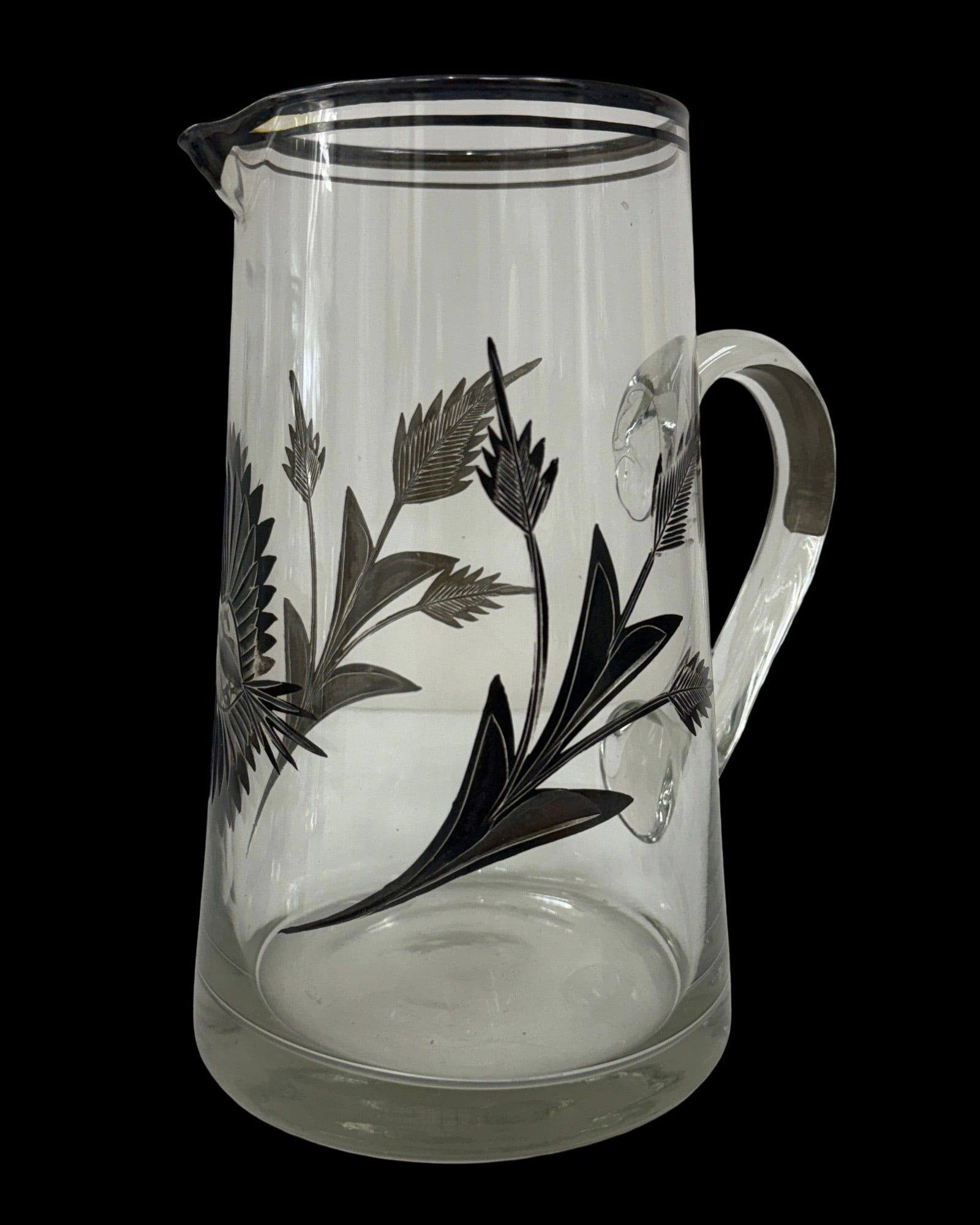 Libbey Glass Silver Leaf Drinking Set - 6