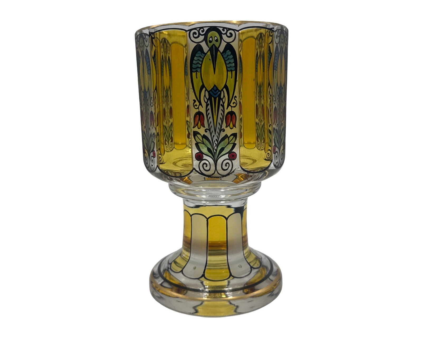 Crystal Goblet Cup Atrributed to Weiner Werkstatte, Austria Circa 1910: Crystal Goblet Cup Atrributed to Weiner Werkstatte, Austria Circa 1910