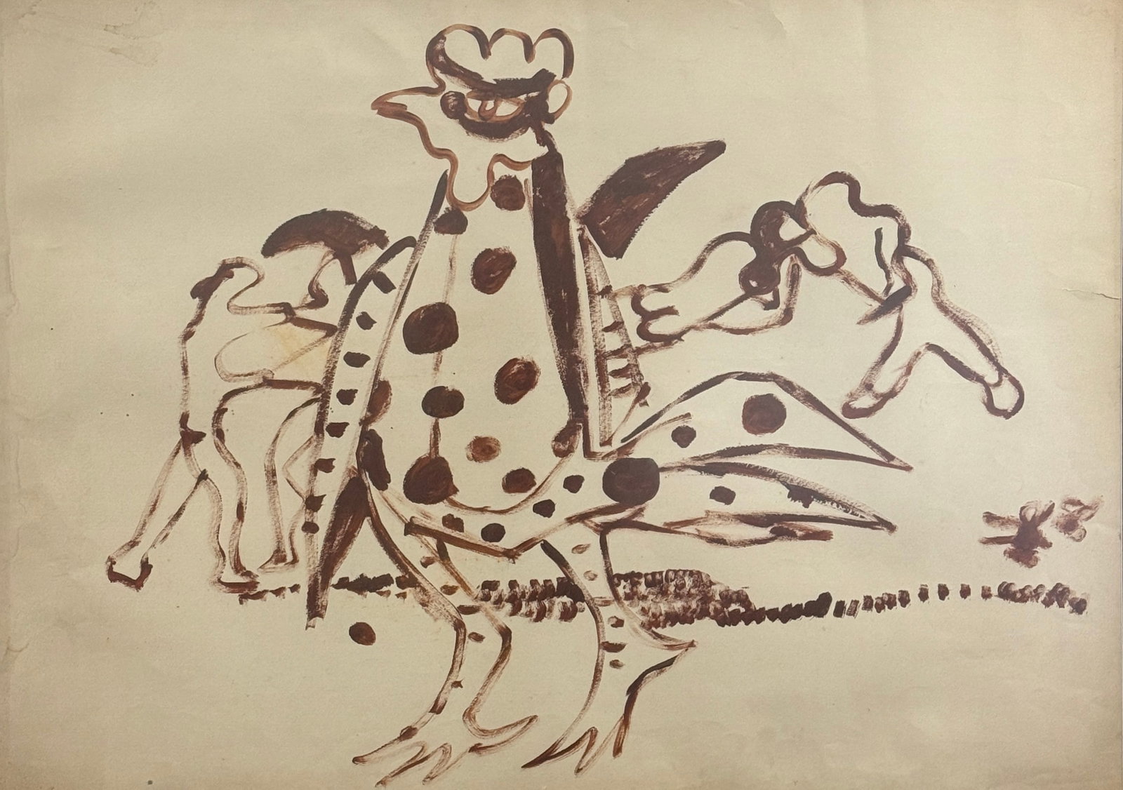 Mariano Rodriguez ( 1912-1990 ) Gallo: Mariano Rodriguez ( 1912-1990 ) Gallo, Tempera . Measures .Born in Havana, Cuba, Mariano Rodríguez was interested in painting and drawing since childhood. He studied in Mexico under the direction of