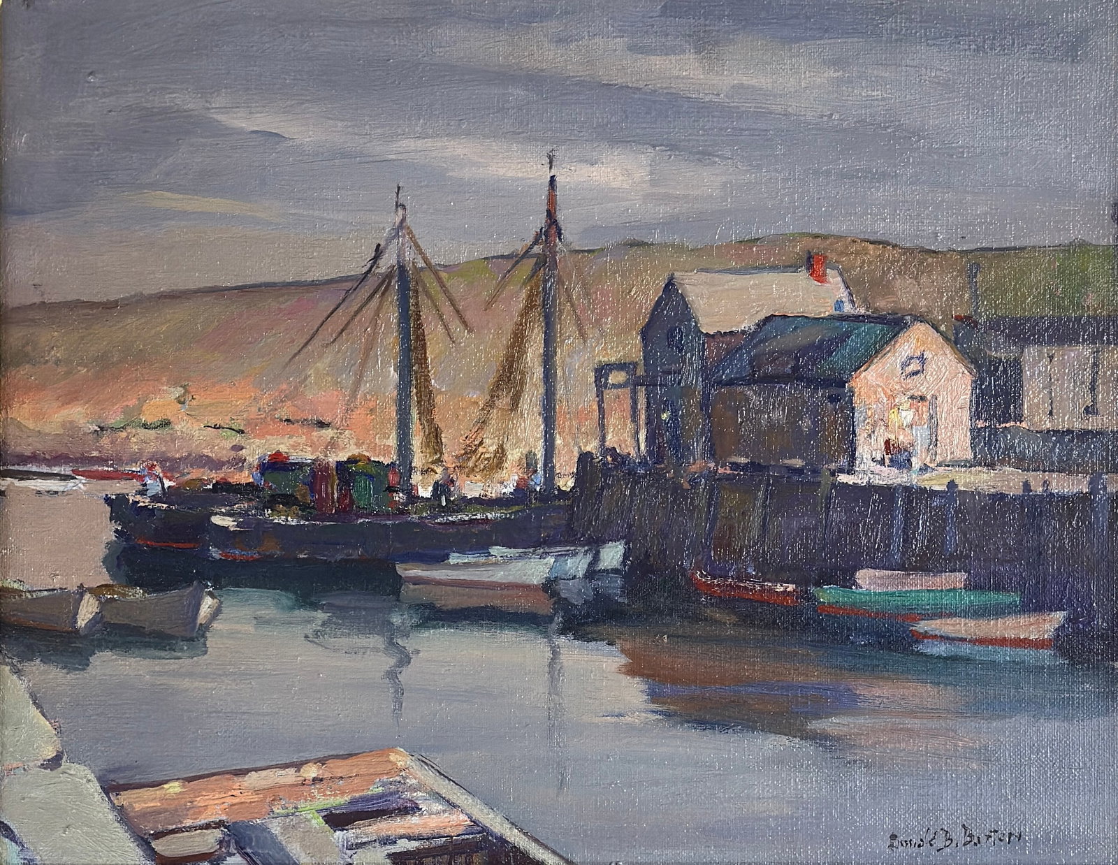 Donald Blagge Barton (1903-1990) Rockport Harbor (1 of 3)