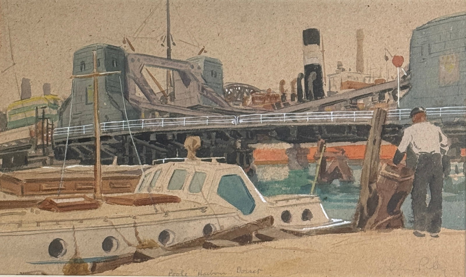 Harry Riley (1895 - 1966) "Poole Harbor, Dorset" (1 of 3)