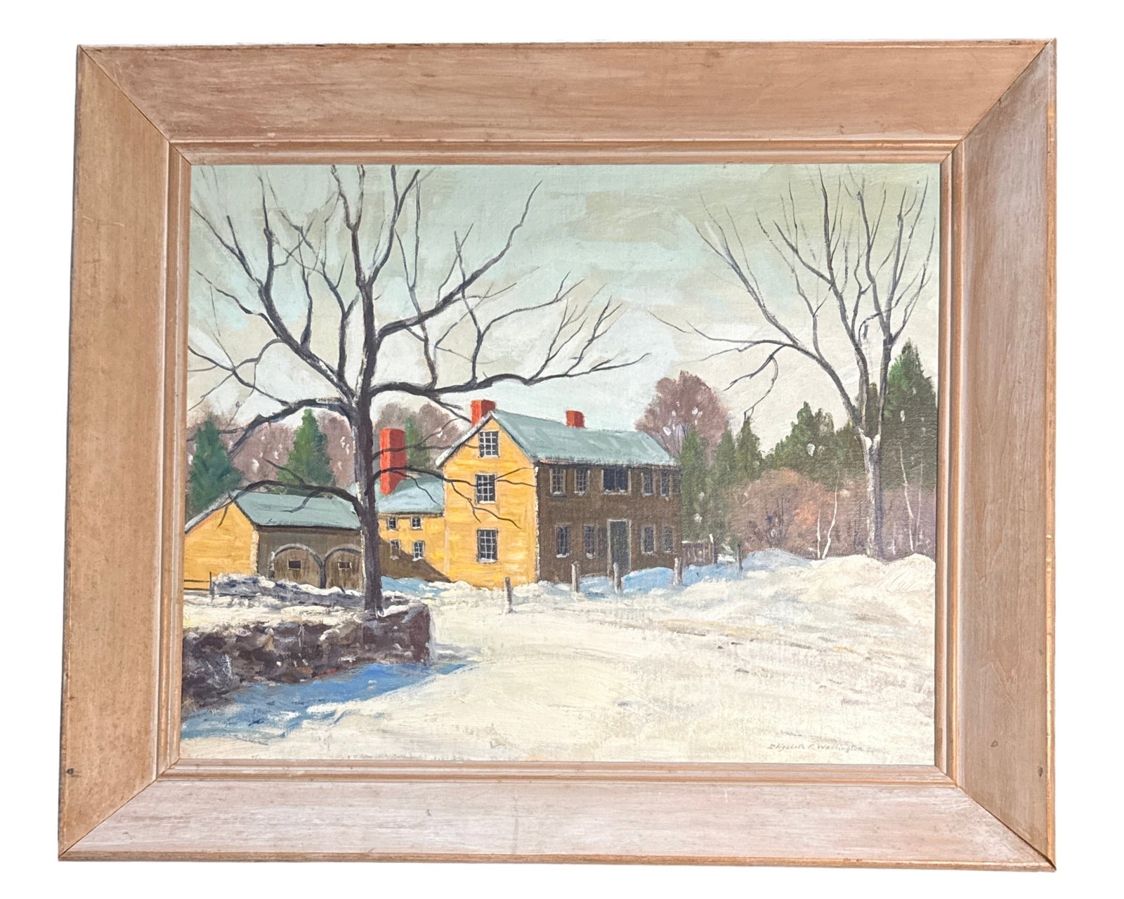 Elizabeth Fisher Washington (1871 - 1953) American " Winter Landscape" - 2