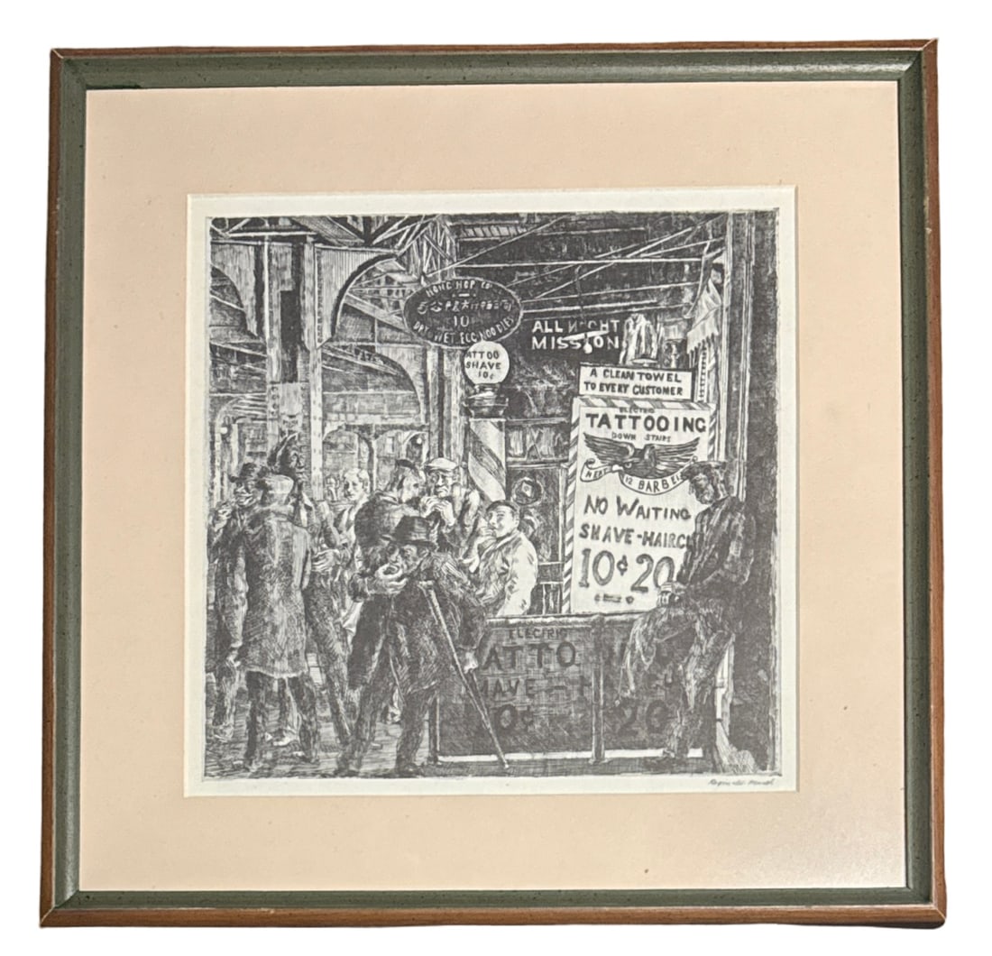 Reginald Marsh (American, 1898-1954) etching - 2