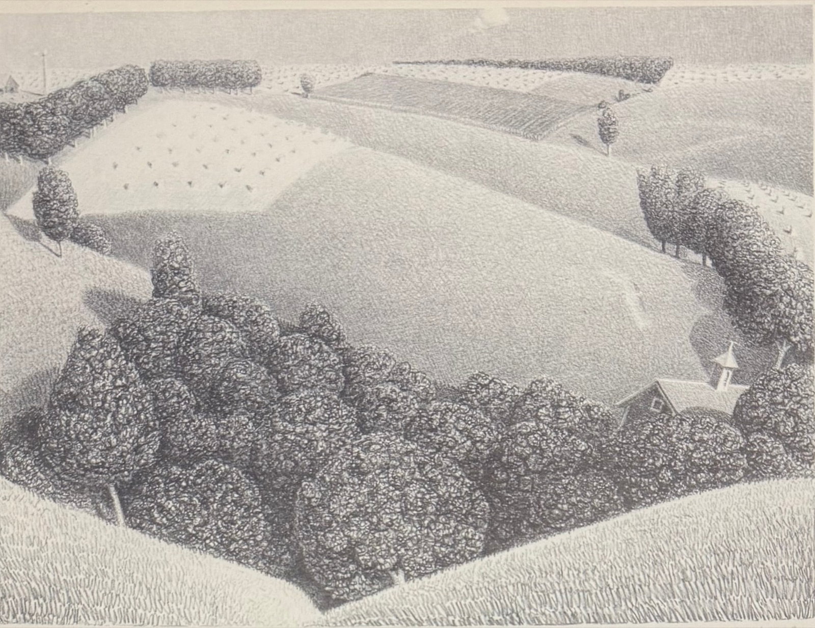 Grant Wood (1891 - 1942 American) "July Fifteenth," 1938 (1 of 3)