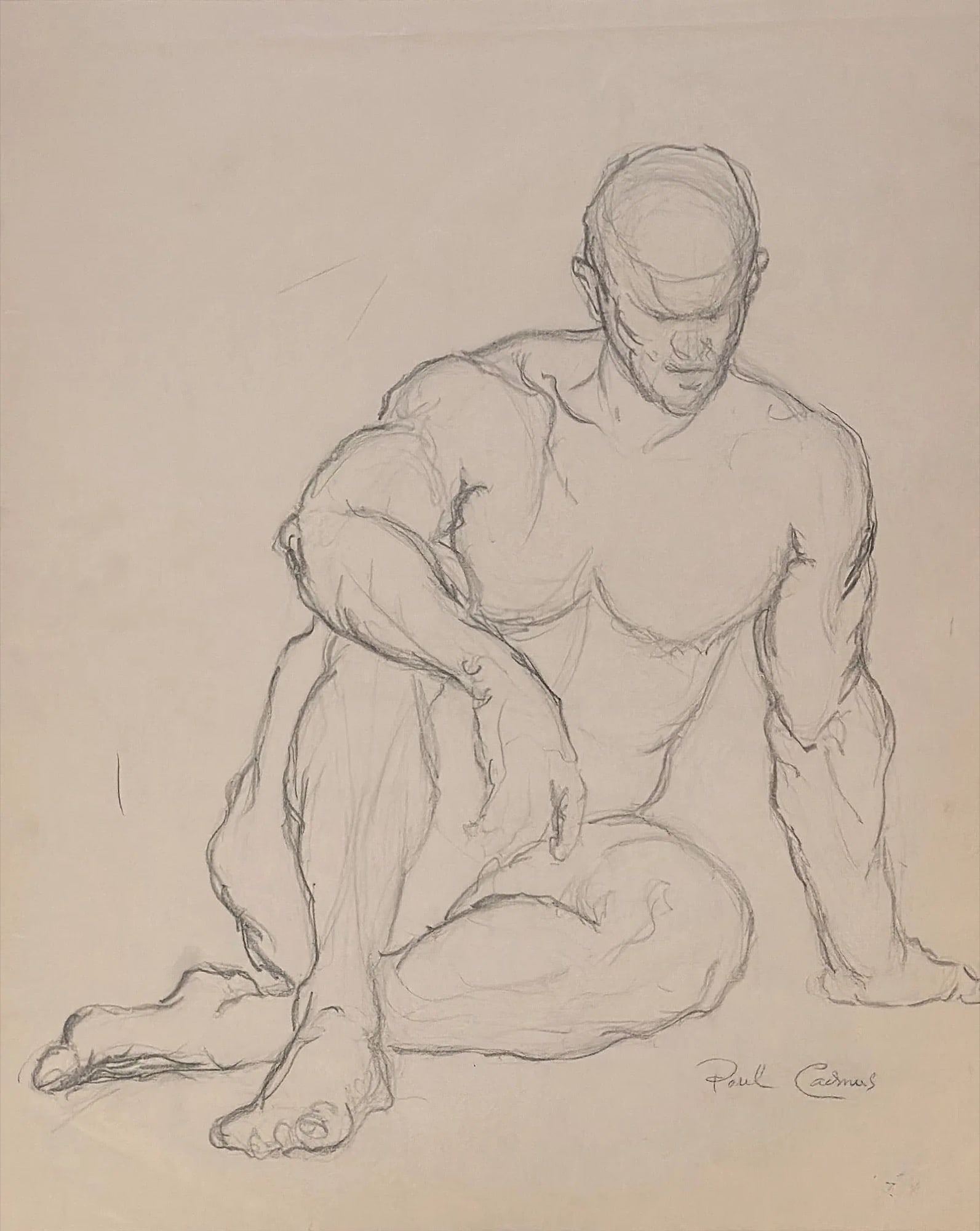Paul Cadmus (1904 - 1999) American: Paul Cadmus (1904 - 1999) Graphite on paper, signed lower right, measures .Paul Cadmus was born in New York City on December 17, 1904 and lived and worked in New York City. He came from an artistic