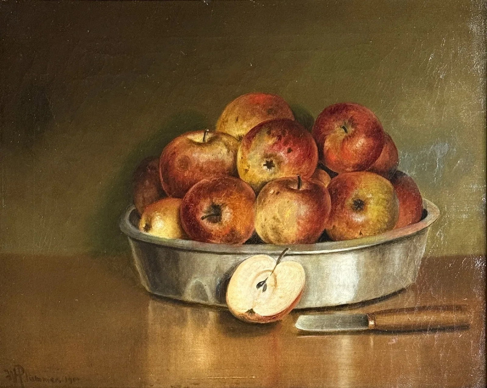 Willis Henry Plummer (1838/39 - 1935) Still Life of Apples (1 of 2)
