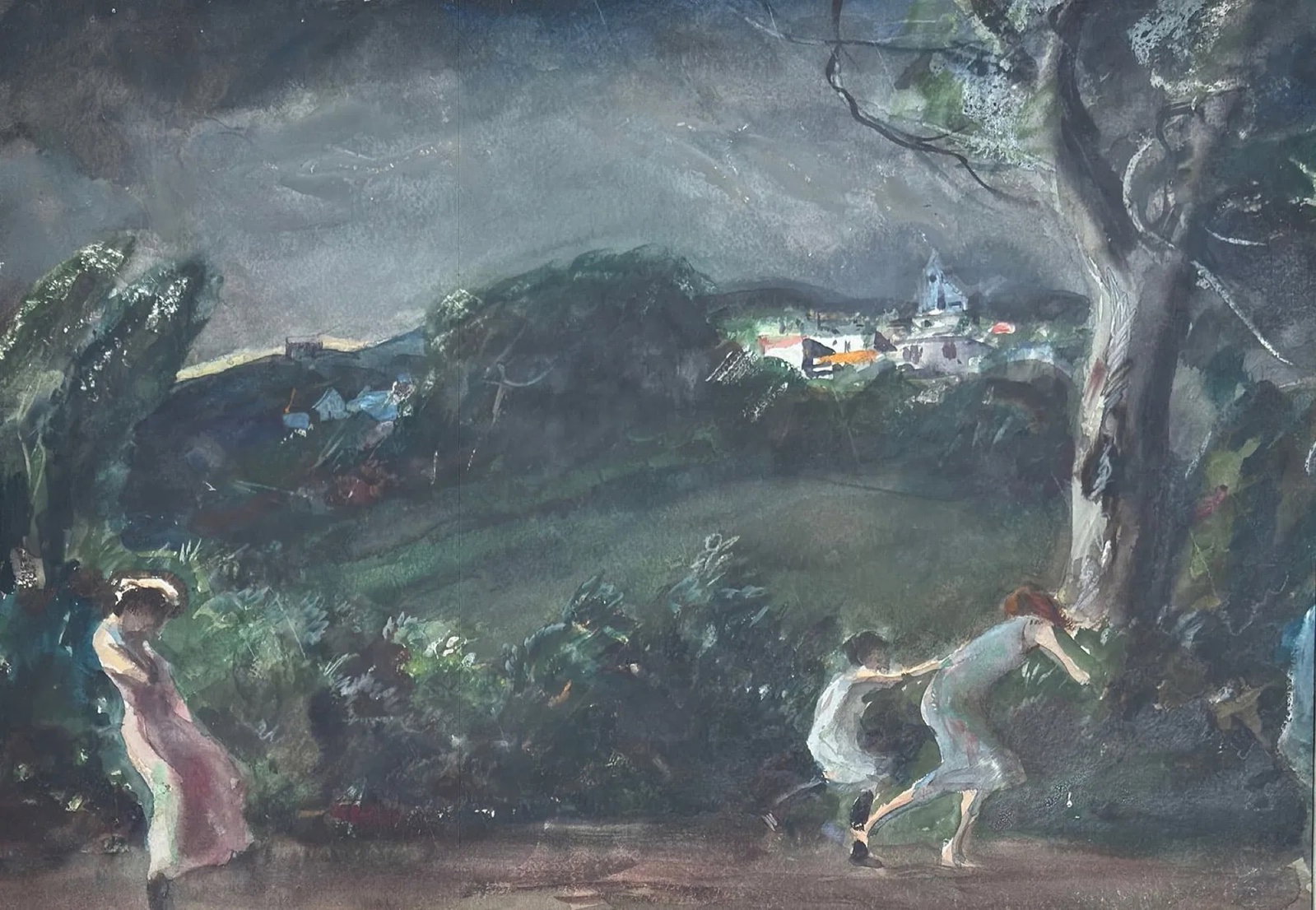 John Whorf (1903 - 1959) "Summer Storm" (1 of 3)