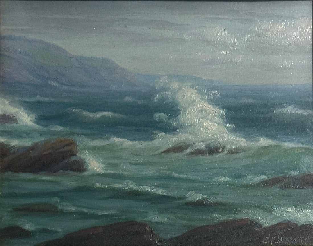 Charles Watson ( 1857-1923 ) Coastal Scene (1 of 3)