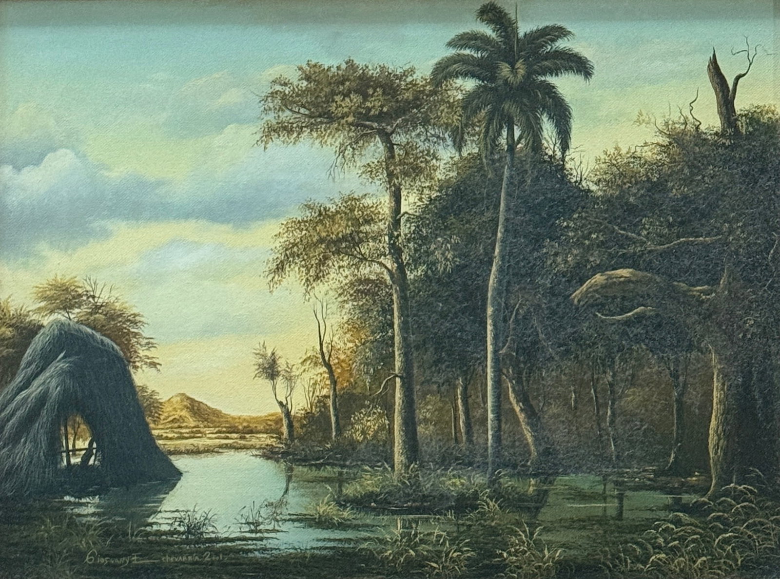 Giosvany Echevarria (Born 1968) Cuban Landscape (1 of 3)