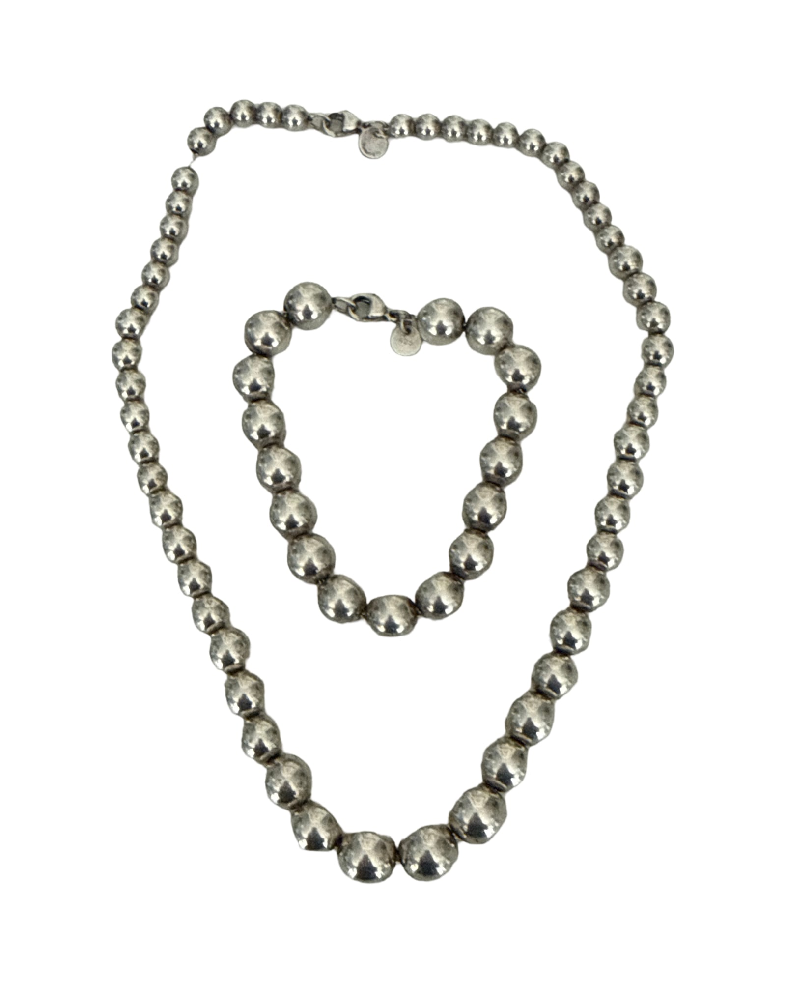Set Tiffany SS Graduated and SS Bracelet (1 of 4)
