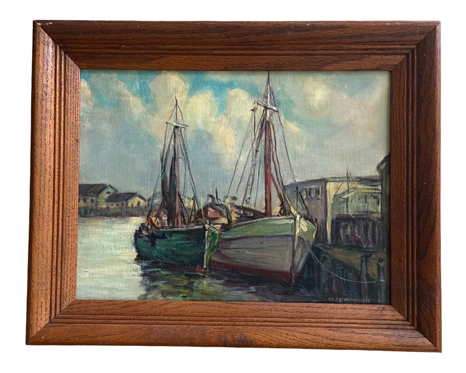 Charles Vermoskie (1905 - 1991) Harbor Scene - 2