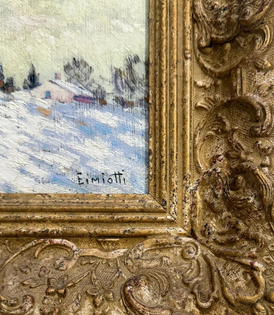Gustave Cimiotti (1875 - 1969) American "Winter" - 3