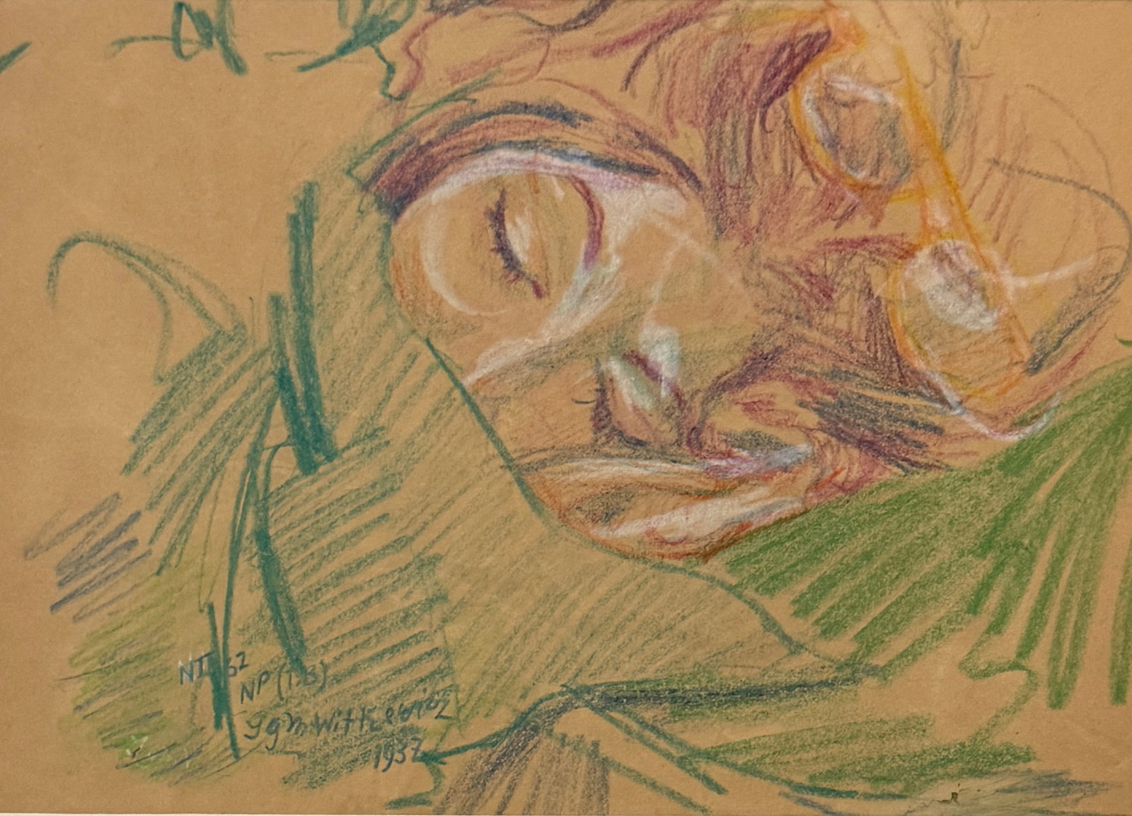 Stanislaw Ignacy Witkiewicz (1885 - 1939) Polish: Stanislaw Ignacy Witkiewicz (1885 - 1939) Polish , Pastel on paper Signed , measures Painter,art theorist,writer, playwright, philosopher. Son of Stanislaw Witkiewicz - painter and art theorist. Studi
