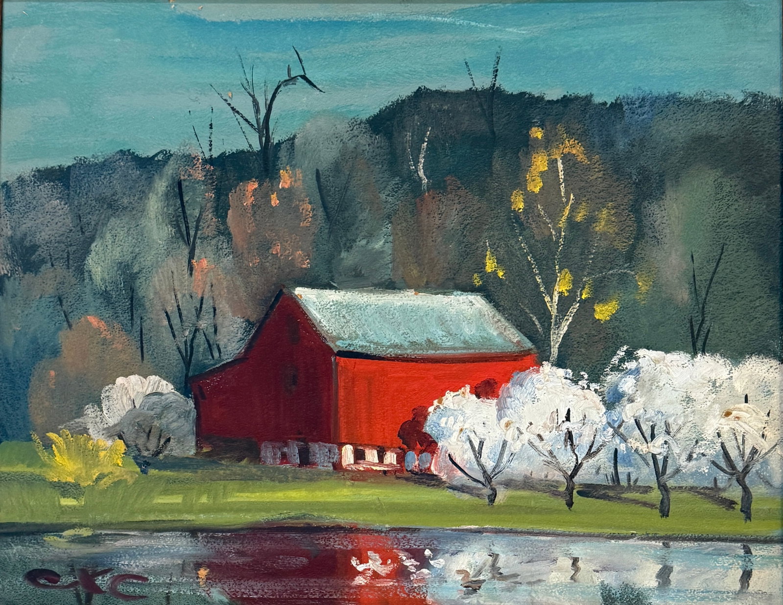 Charles X. Carlson (1902- ? ) American (County Barn ) (1 of 3)