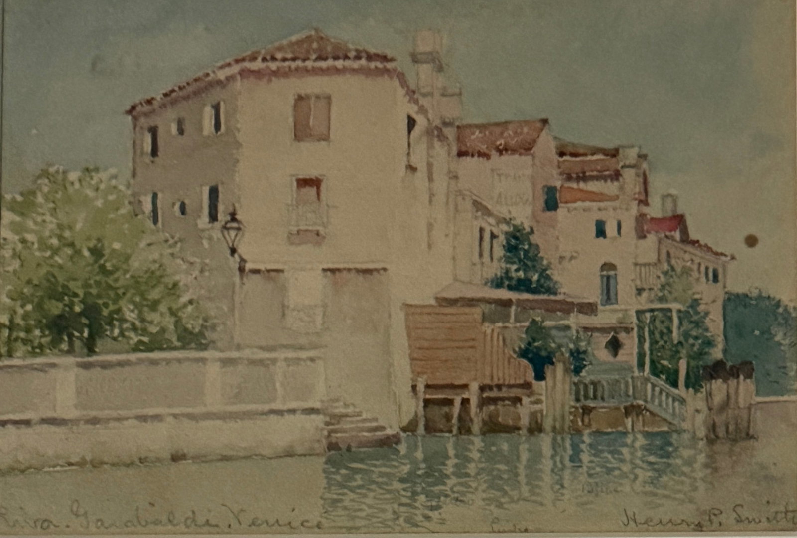 Henry Pember Smith, American . (1854-1907) "Venetian Canal" (1 of 4)