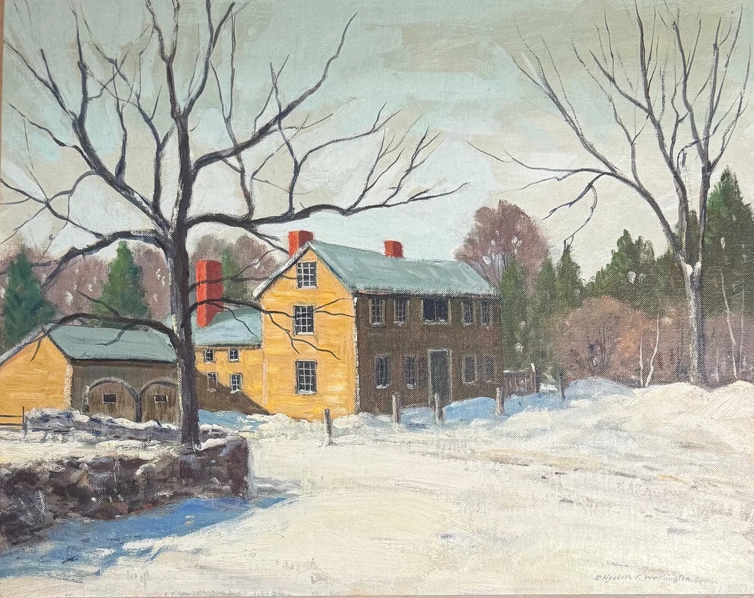 Elizabeth Fisher Washington (1871 - 1953) American " Winter Landscape" (1 of 3)